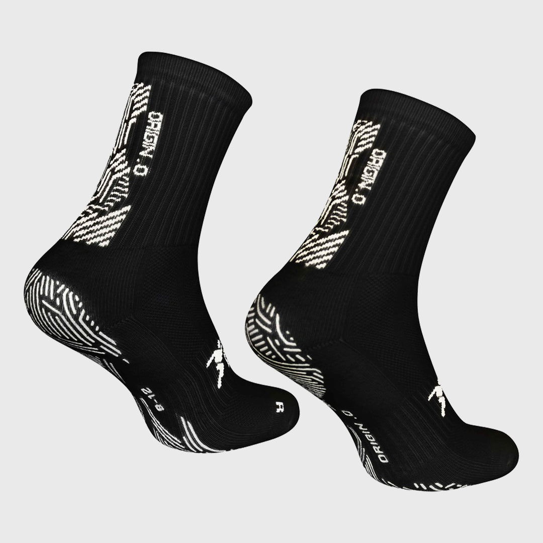 Precision Origin.0 Adult Rugby Grip Socks Black