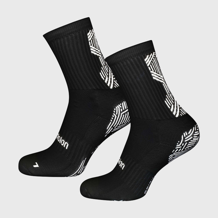 Precision Origin.0 Adult Rugby Grip Socks Black