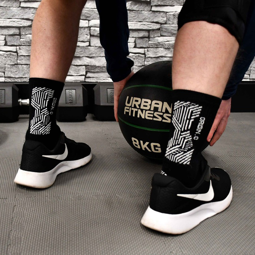 Precision Origin.0 Adult Rugby Grip Socks Black