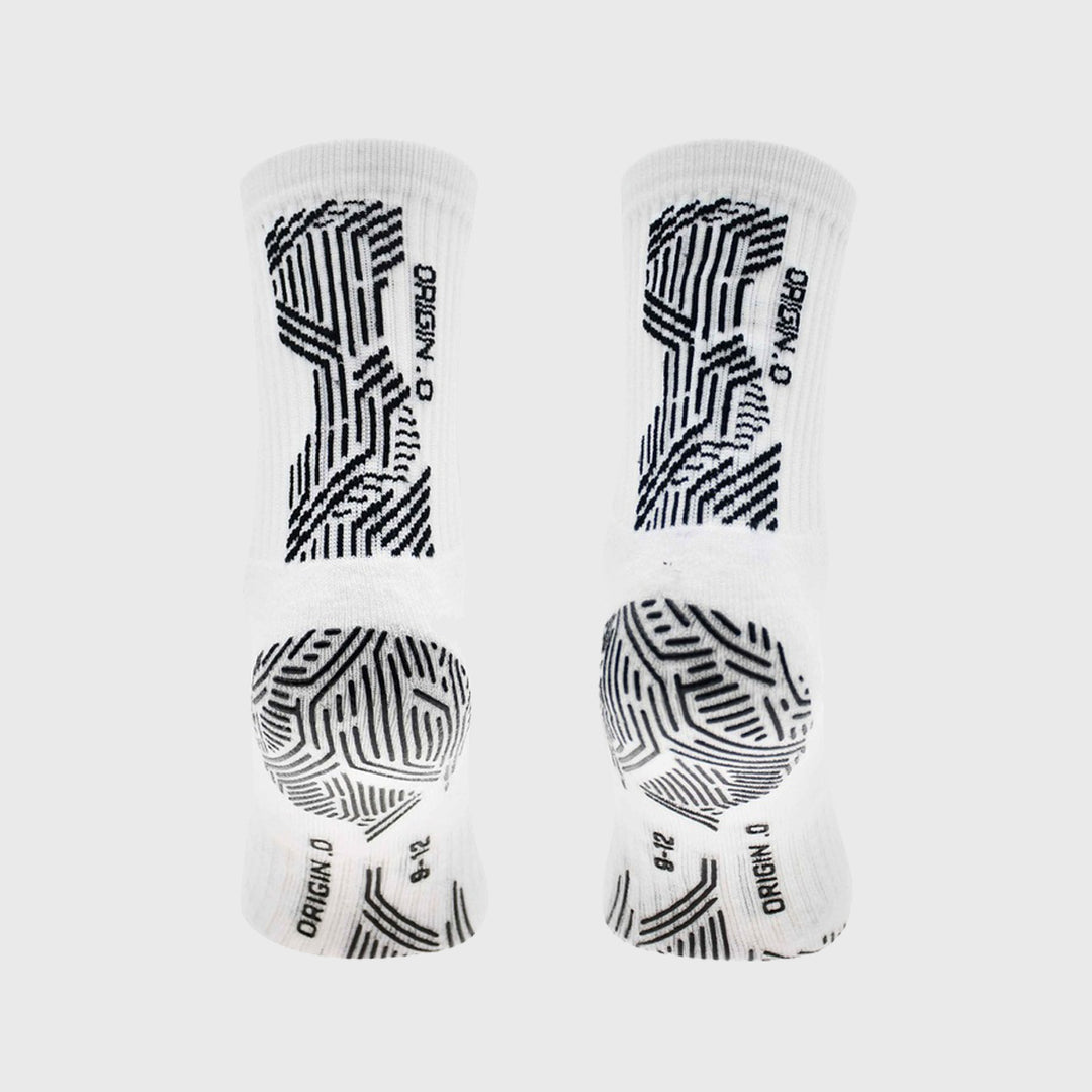 Precision Origin.0 Adult Rugby Grip Socks White