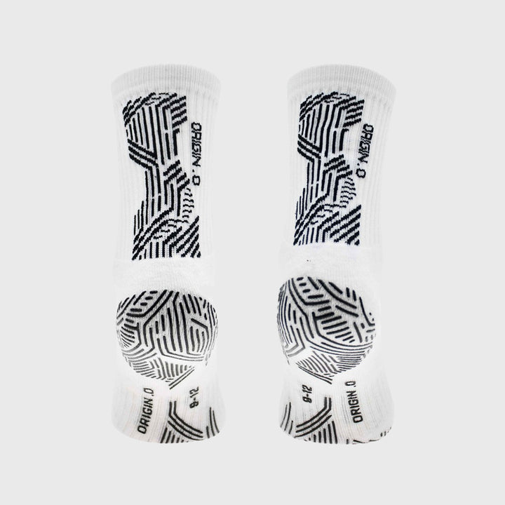 Precision Origin.0 Adult Rugby Grip Socks White