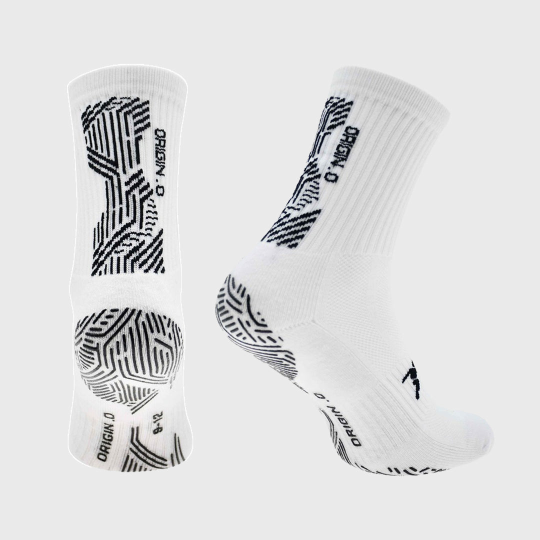 Precision Origin.0 Adult Rugby Grip Socks White