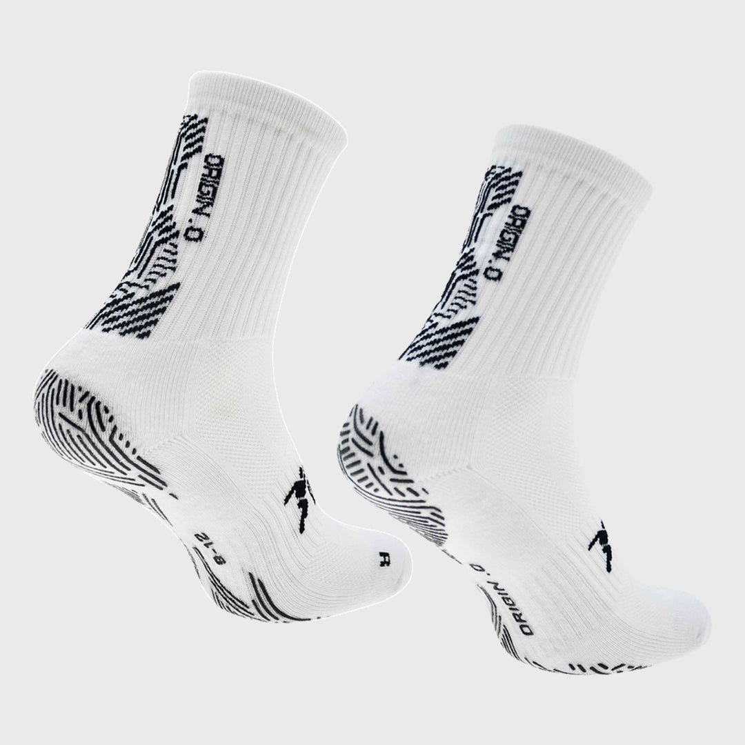 Precision Origin.0 Adult Rugby Grip Socks White
