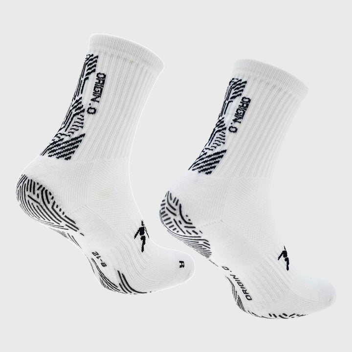 Precision Origin.0 Adult Rugby Grip Socks White