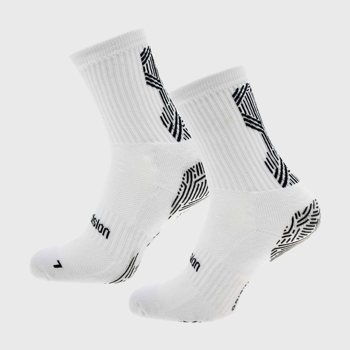 Precision Origin.0 Adult Rugby Grip Socks White
