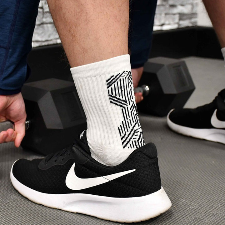 Precision Origin.0 Adult Rugby Grip Socks White