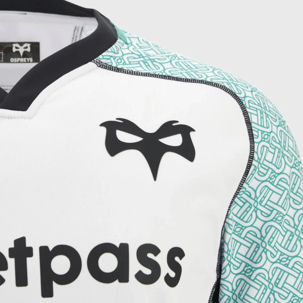 Macron Ospreys Away Replica Rugby Shirt 2025/26 - Rugbystuff.com