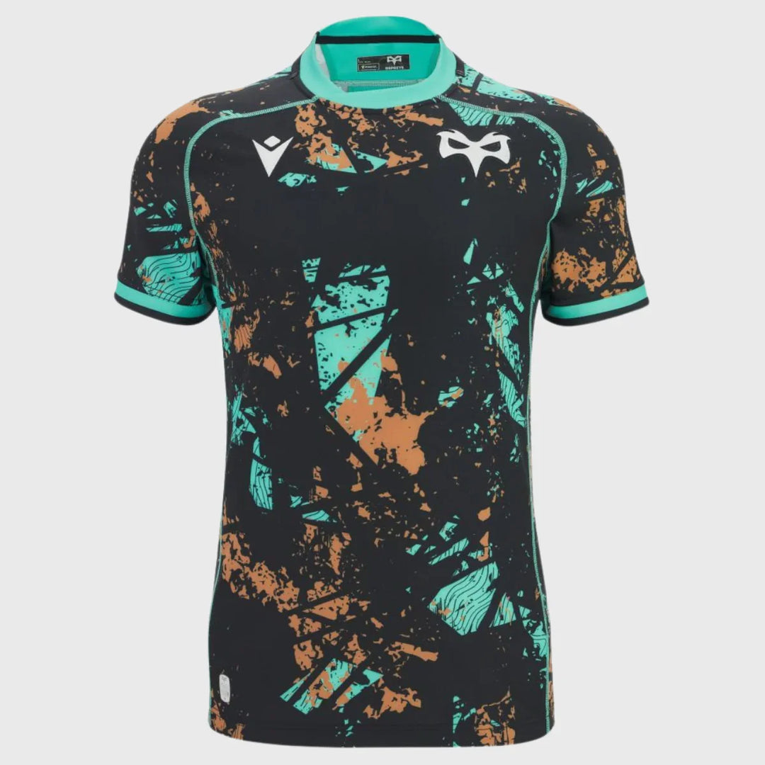 Macron Ospreys Training Rugby Shirt 2025/26 - Rugbystuff.com