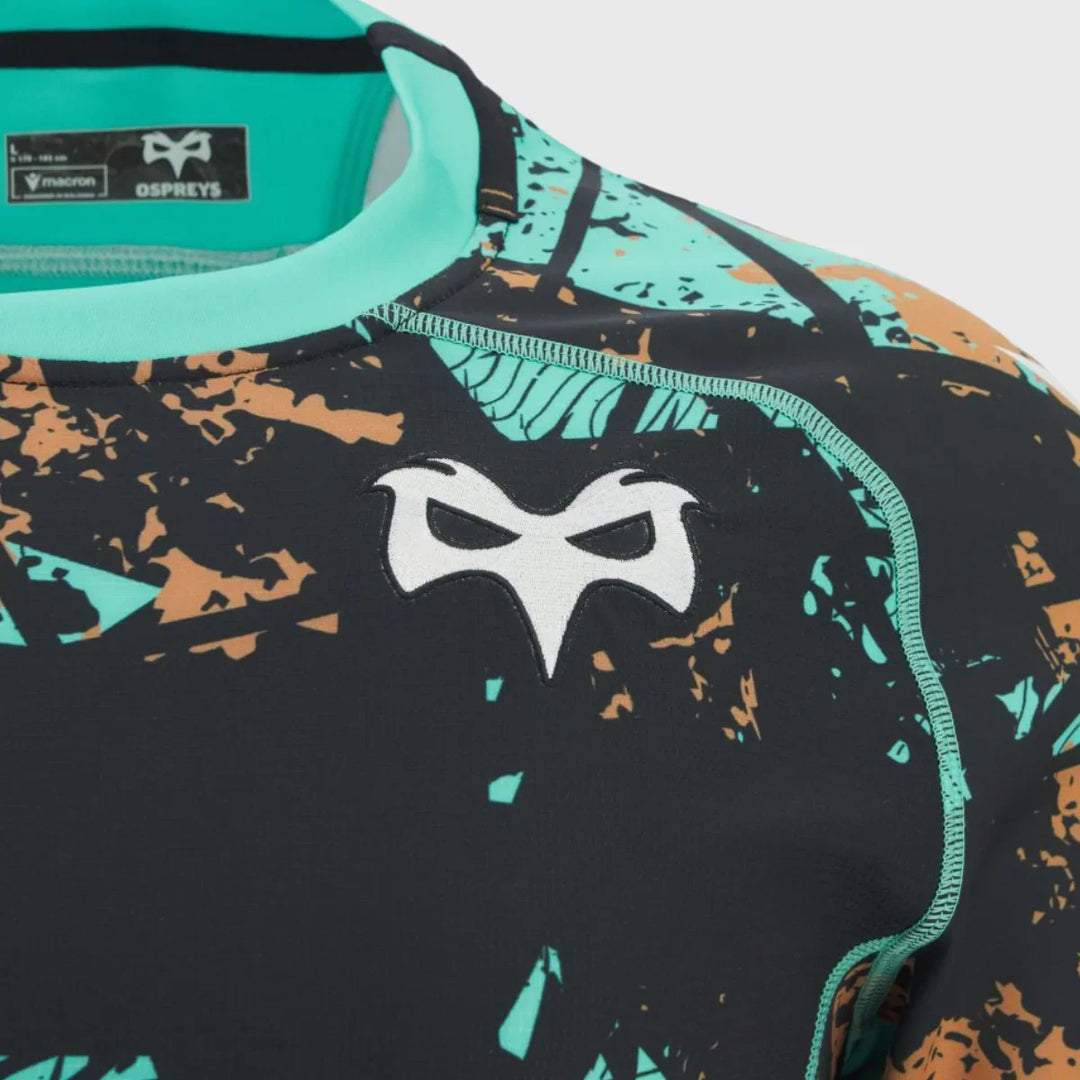 Macron Ospreys Training Rugby Shirt 2025/26 - Rugbystuff.com