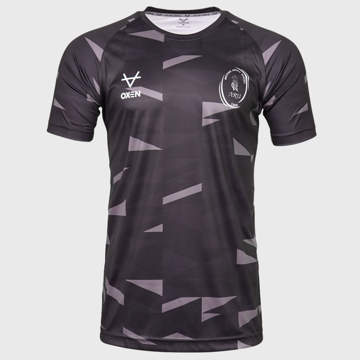 Oxen Army Rugby Gym Training Tee Geo Black 2025/26