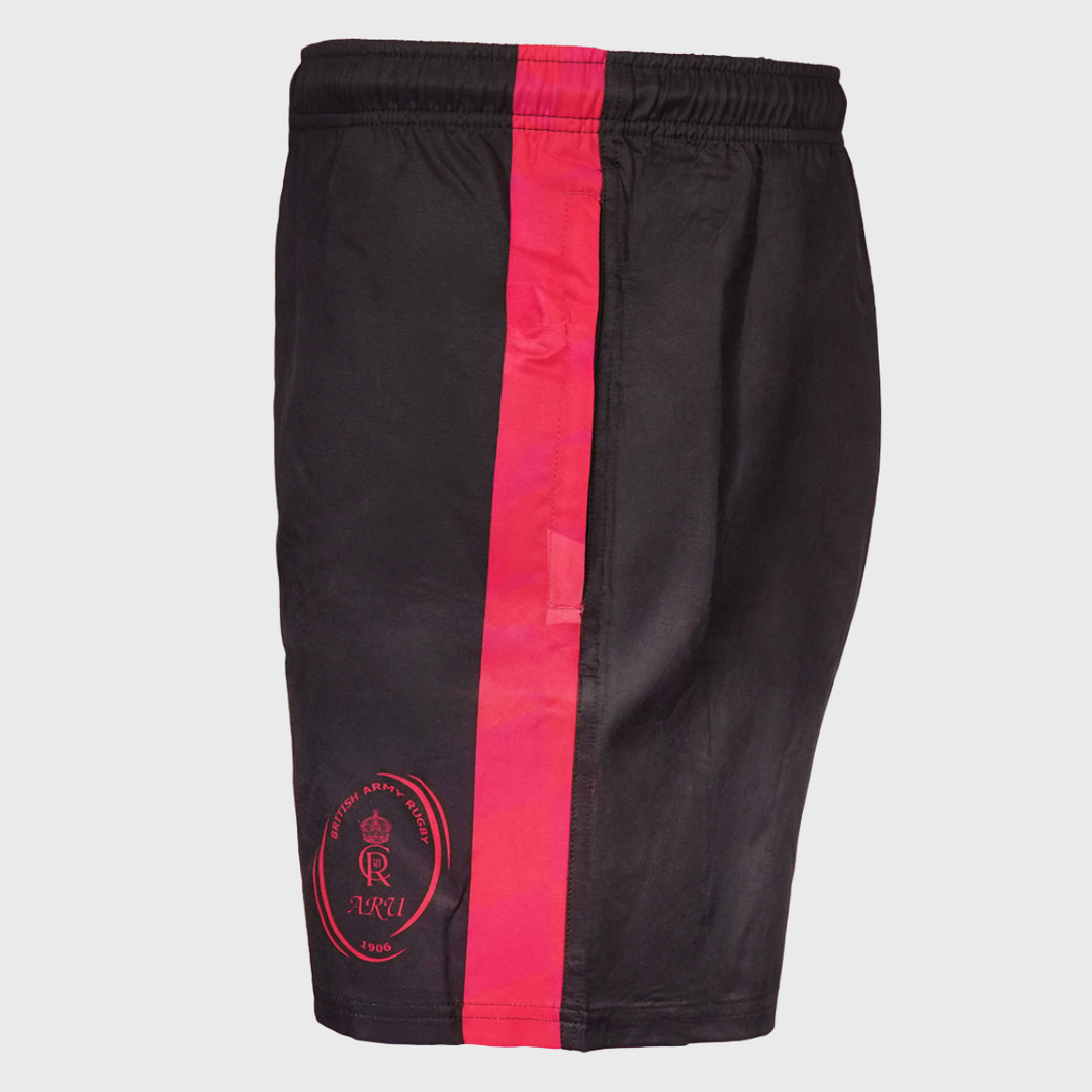 Oxen Army Rugby Panel Gym Shorts Black/Red 2025/26