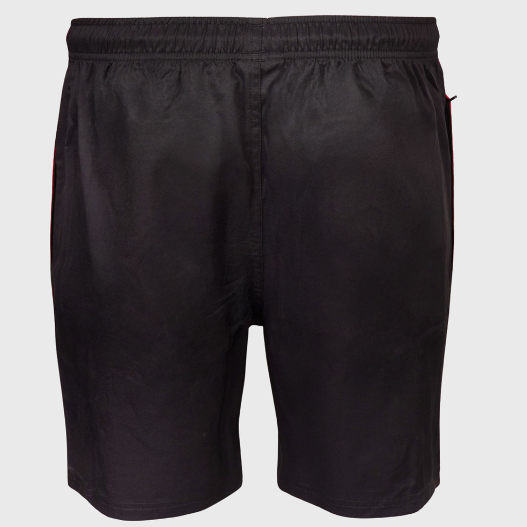 Oxen Army Rugby Panel Gym Shorts Black/Red 2025/26