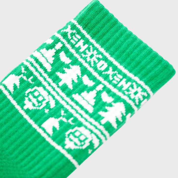 Oxen Rugby Christmas Socks Green