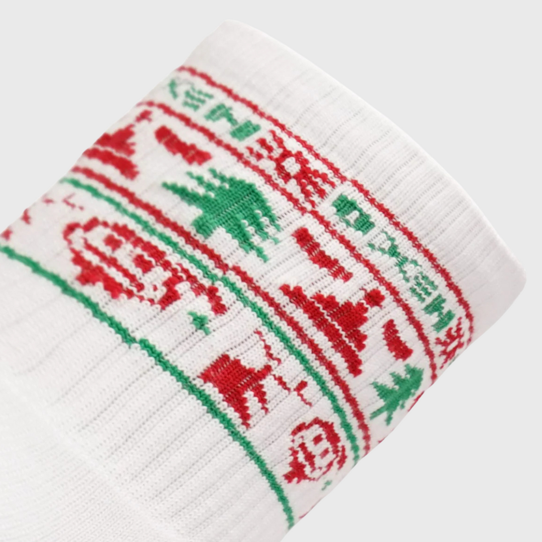 Oxen Rugby Christmas Socks White