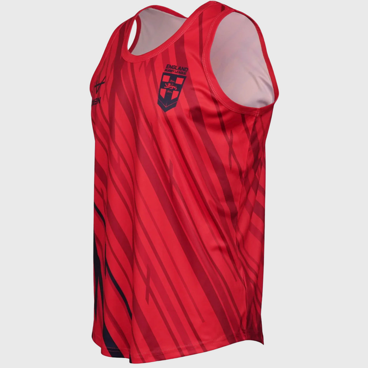 Oxen England Rugby League Warm Up Singlet Red 2026
