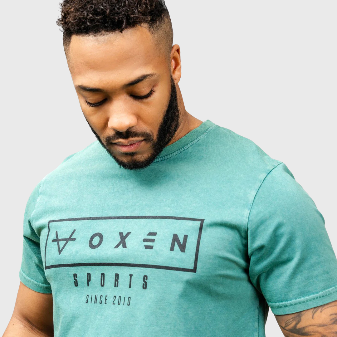 OXEN Est. 2010 Washed Tee Green