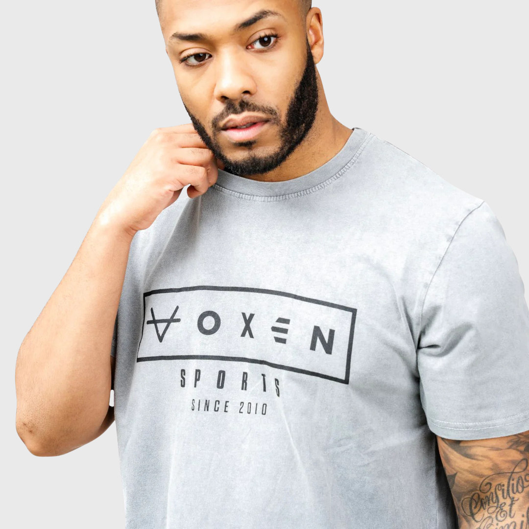 OXEN Est. 2010 Washed Tee Grey
