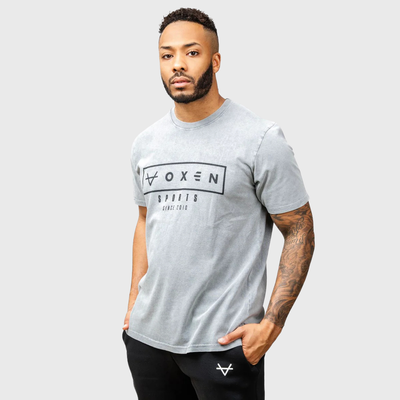 OXEN Est. 2010 Washed Tee Grey