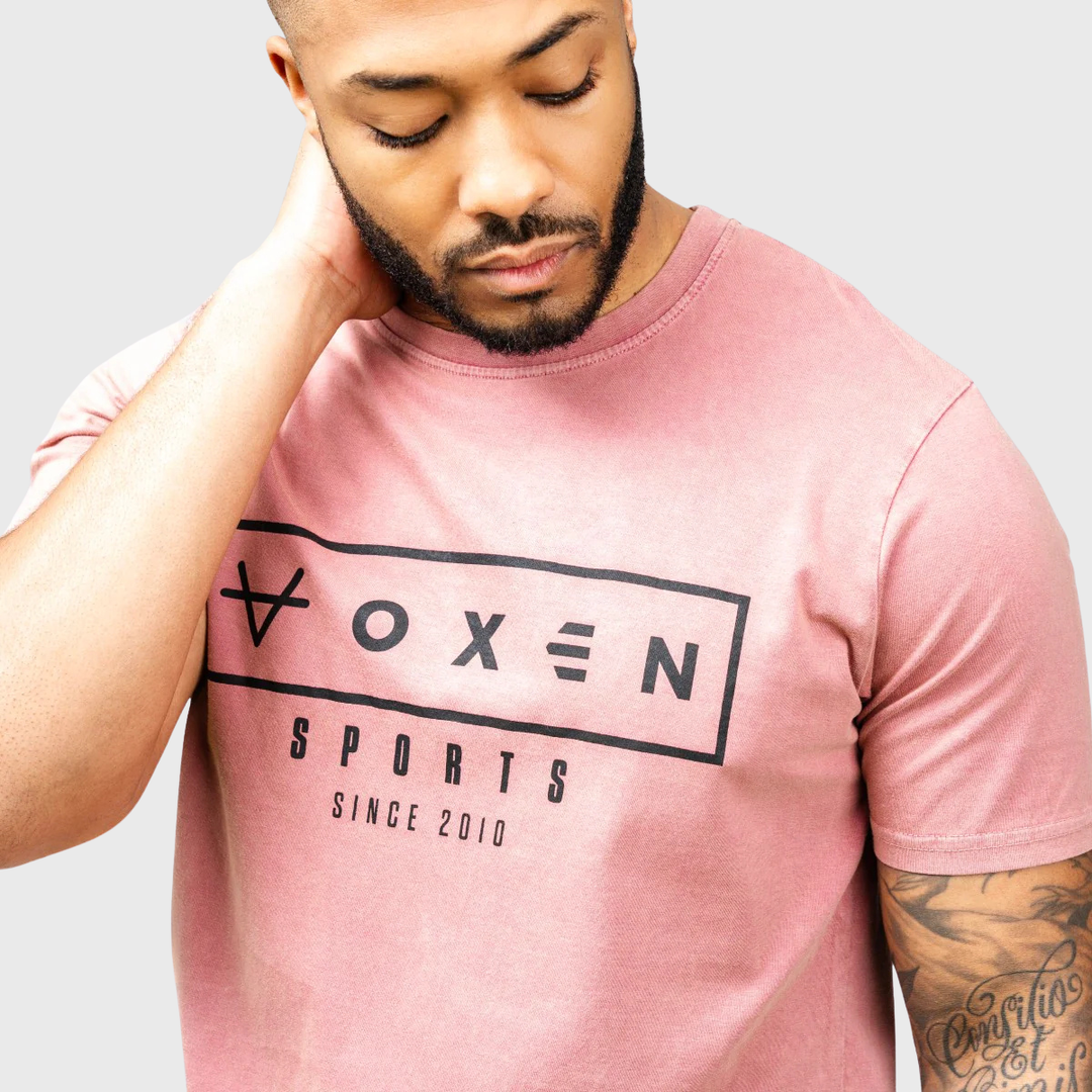 OXEN Est. 2010 Washed Tee Red