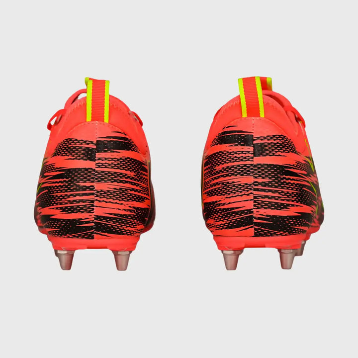 Oxen Meta X 6 Stud Youth Rugby Boots Orange Blaze - Rugbystuff.com