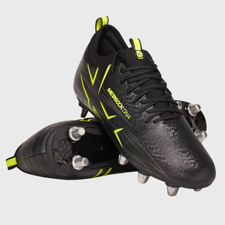 Oxen Meta X 8 Stud Rugby Boots Black Onyx - Rugbystuff.com