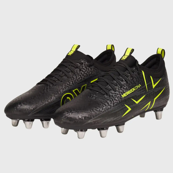 Oxen Meta X 8 Stud Rugby Boots Black Onyx - Rugbystuff.com