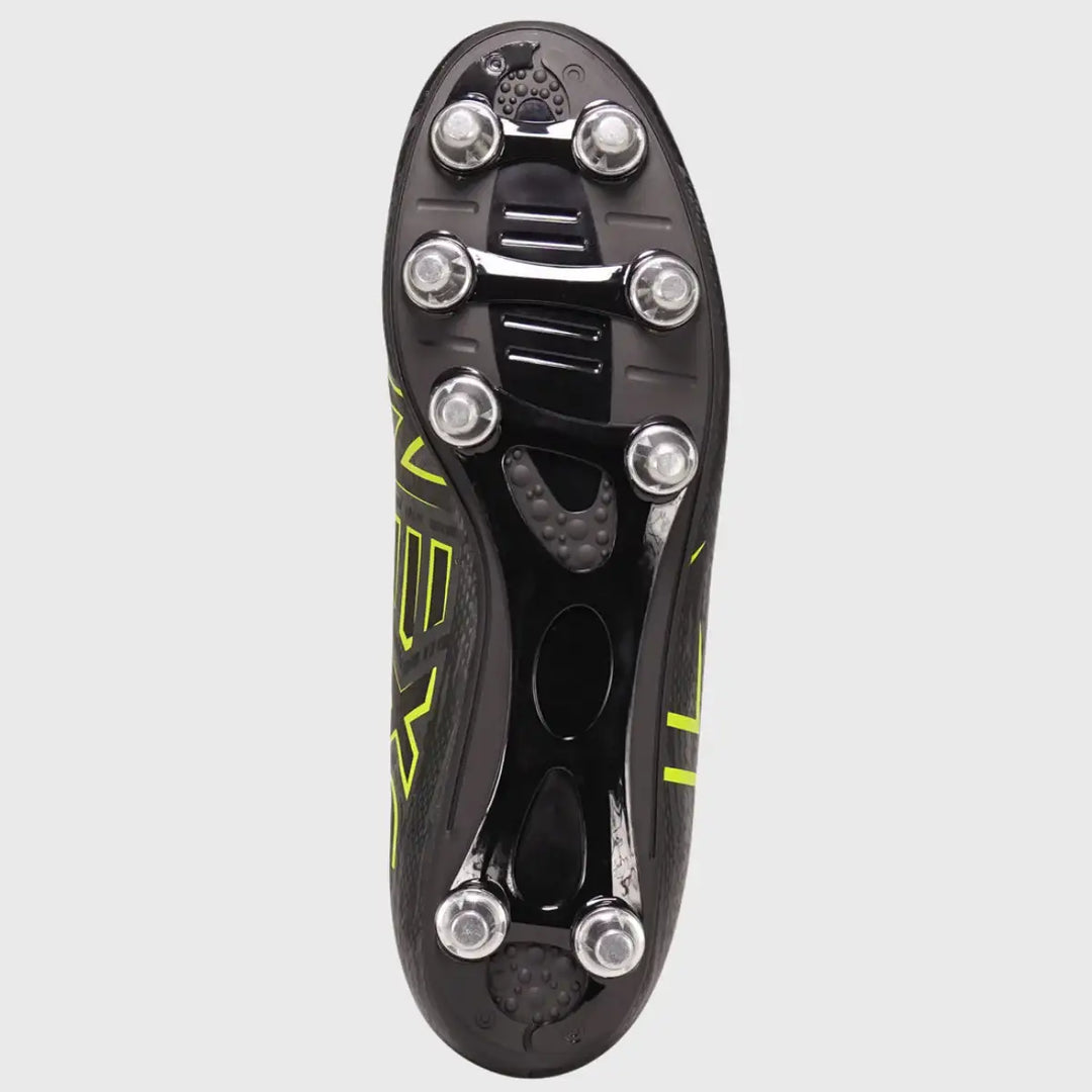 Oxen Meta X 8 Stud Rugby Boots Black Onyx - Rugbystuff.com