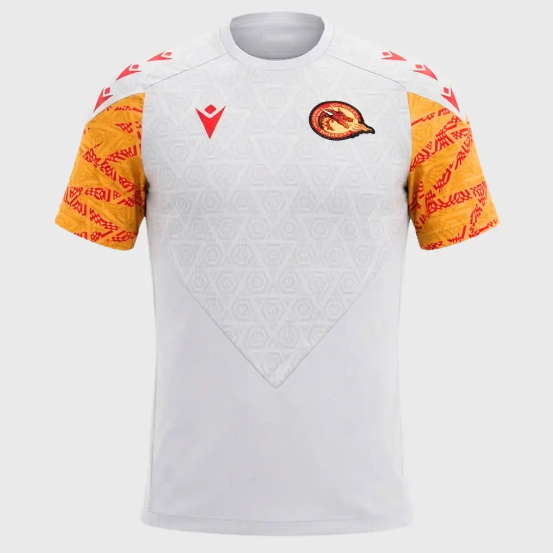 Macron Catalan Dragons Warm Up Rugby Shirt 2024/25 - Rugbystuff.com