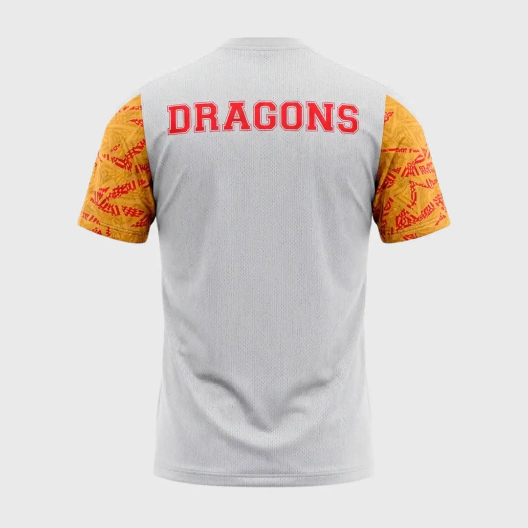 Macron Catalan Dragons Warm Up Rugby Shirt 2024/25 - Rugbystuff.com