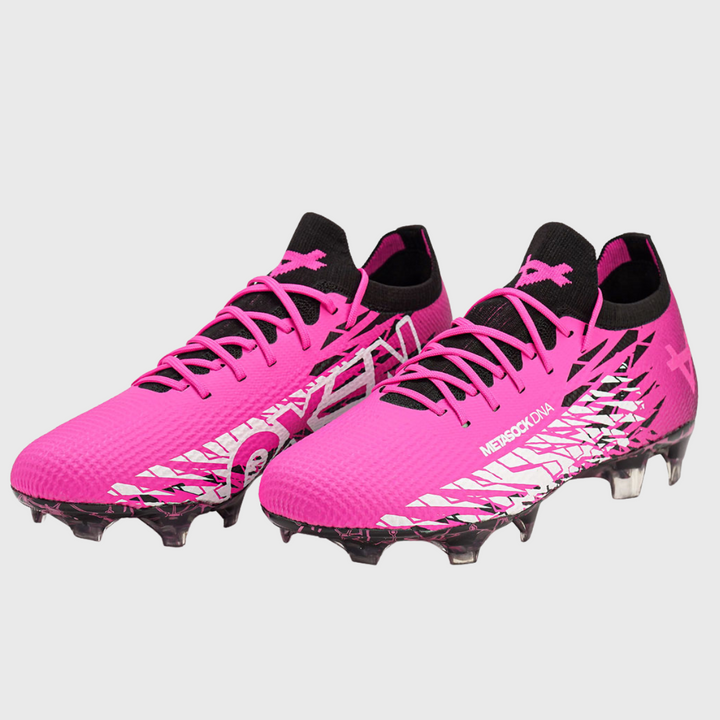 OXEN Metasock FG Rugby Boots Pink/Black - Rugbystuff.com