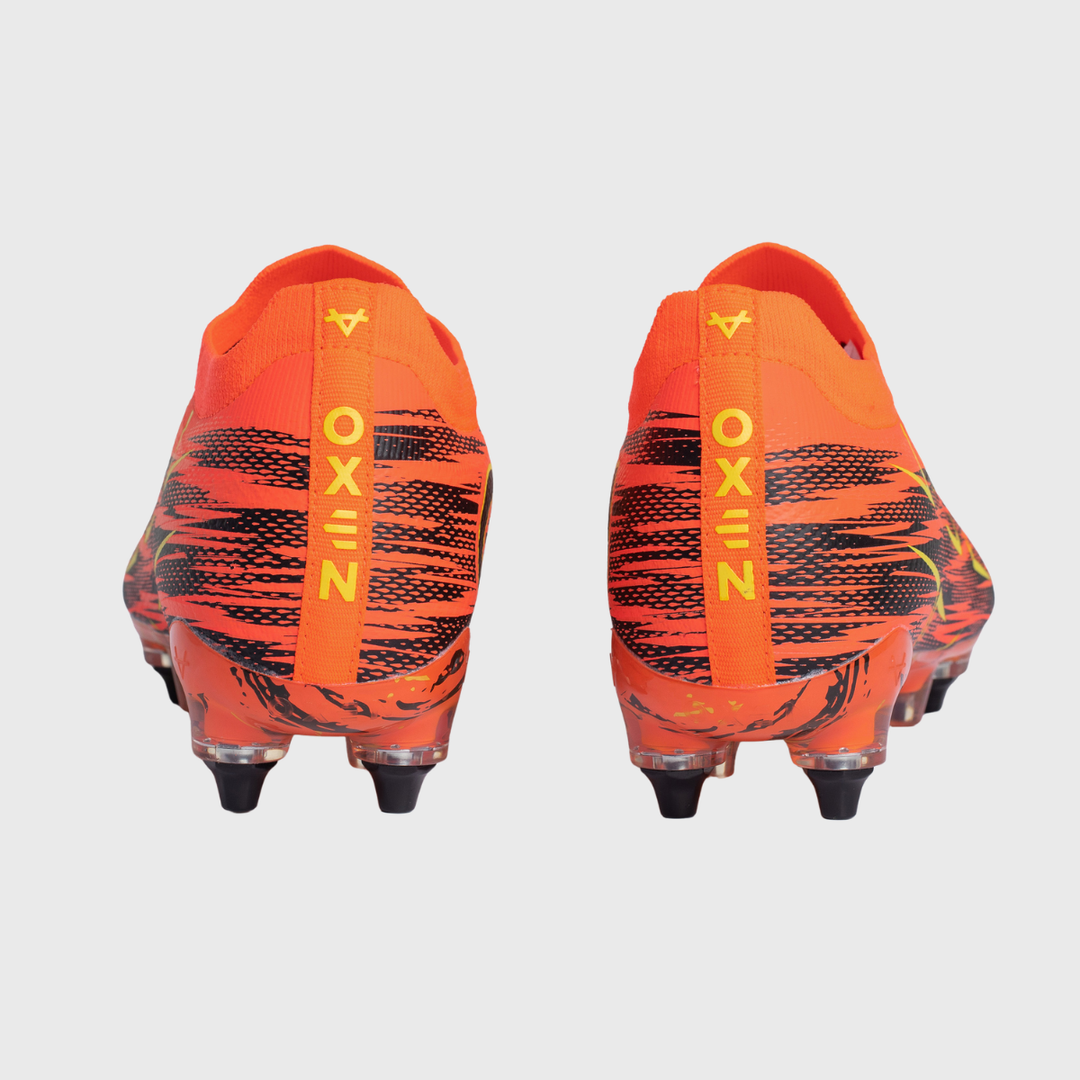 Oxen Metasock SG Rugby Boots Orange Blaze