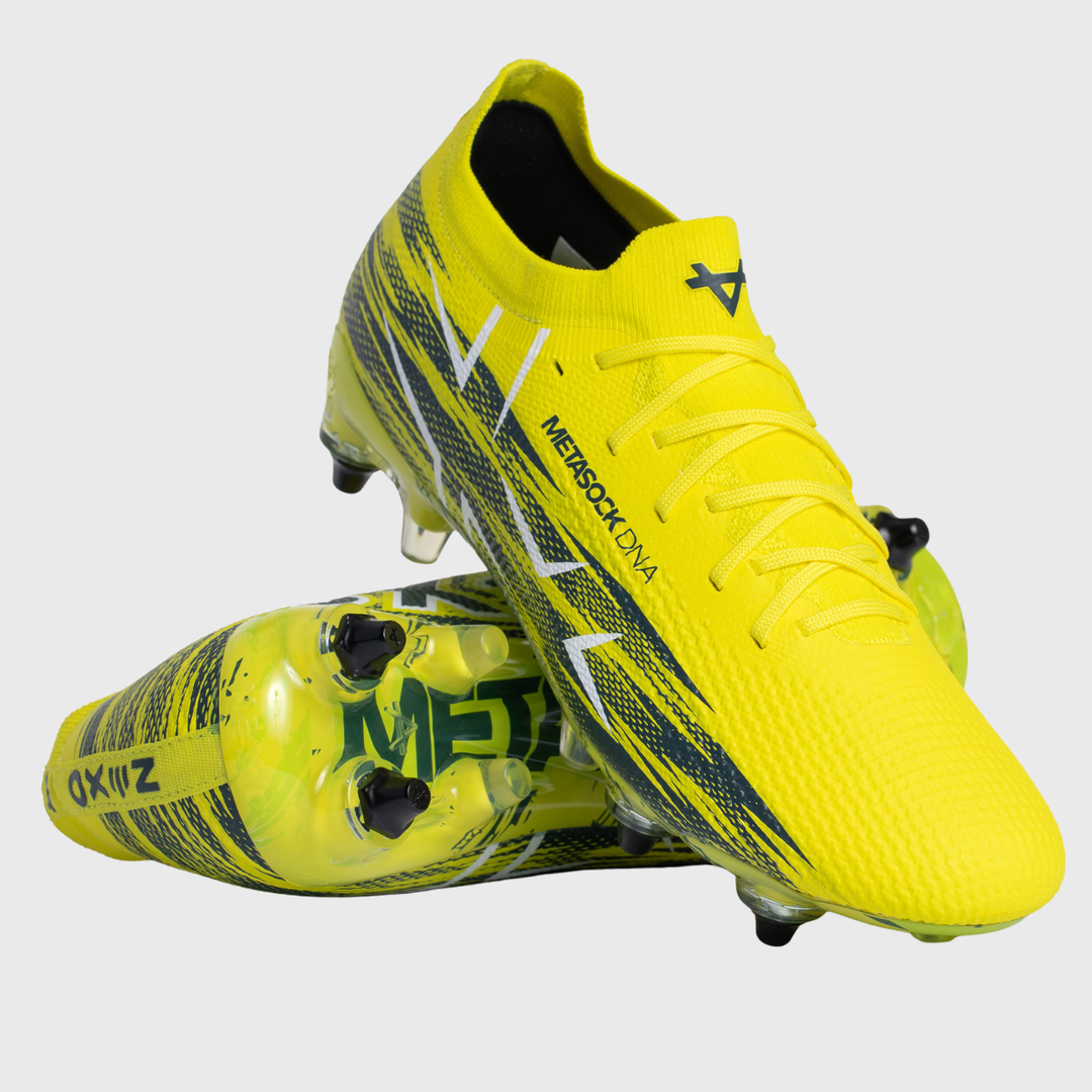 Oxen Metasock SG Rugby Boots Yellow Flare