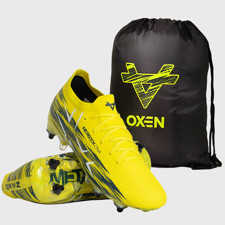 Oxen Metasock SG Rugby Boots Yellow Flare