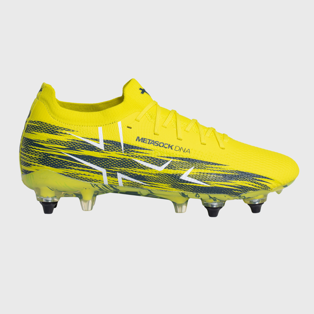 Oxen Metasock SG Rugby Boots Yellow Flare