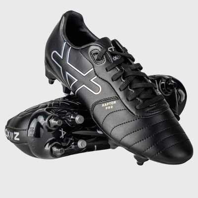 OXEN Raptor Pro AG Rugby Boots Black/Silver