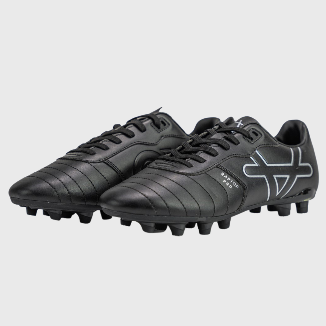 OXEN Raptor Pro HG Rugby Boots Black/Silver