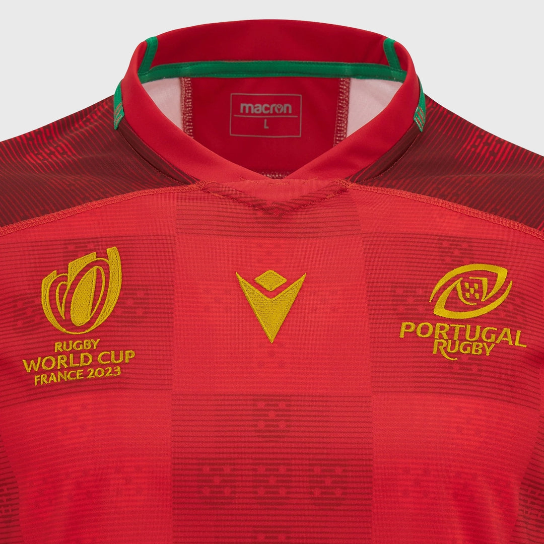 Macron Portugal Rugby World Cup 2023 Kid's Home Replica Shirt - Rugbystuff.com