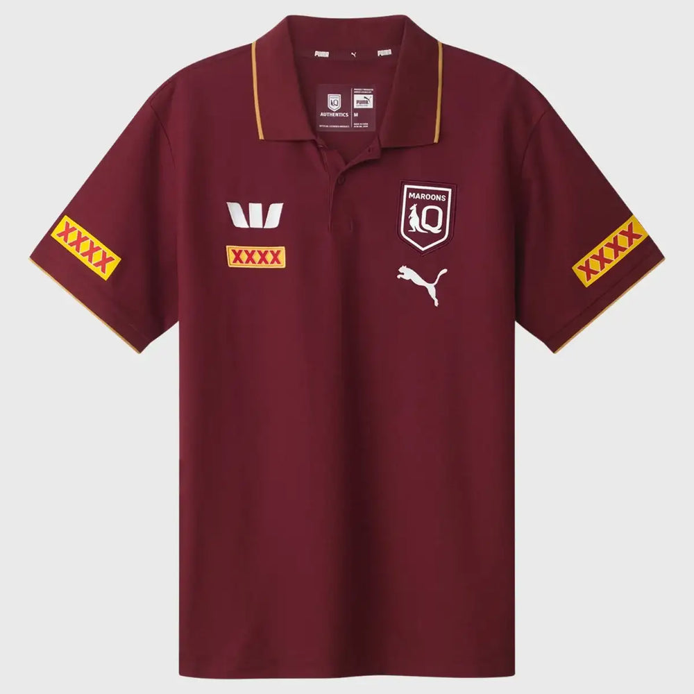 PumaQueenslandMaroonsPoloShirt - Rugbystuff.com