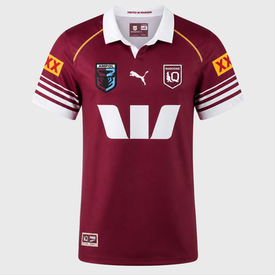 Puma Queensland Maroons Rugby League Home Replica Shirt 2026