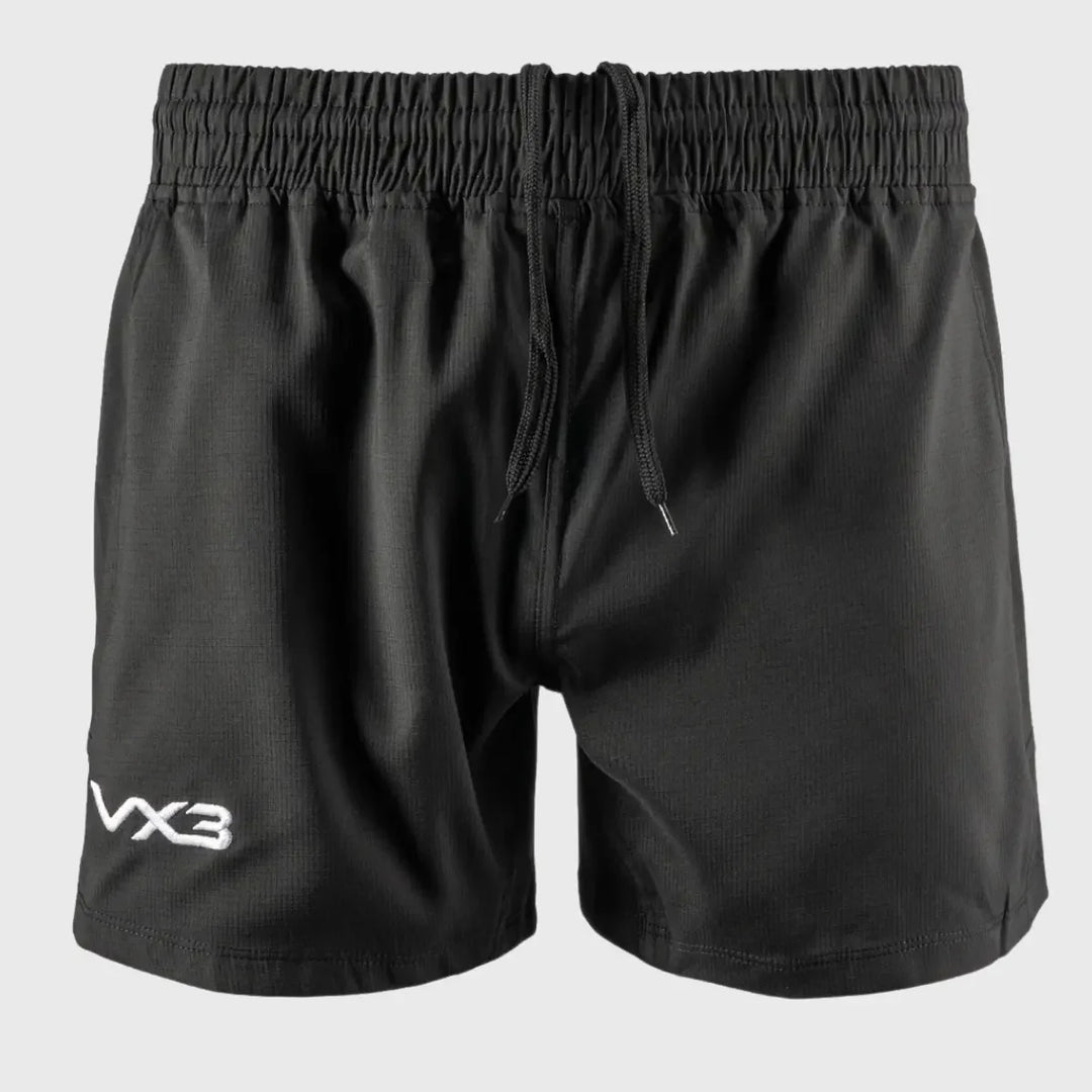 VX3 Revo Rugby Shorts Black - Rugbystuff.com
