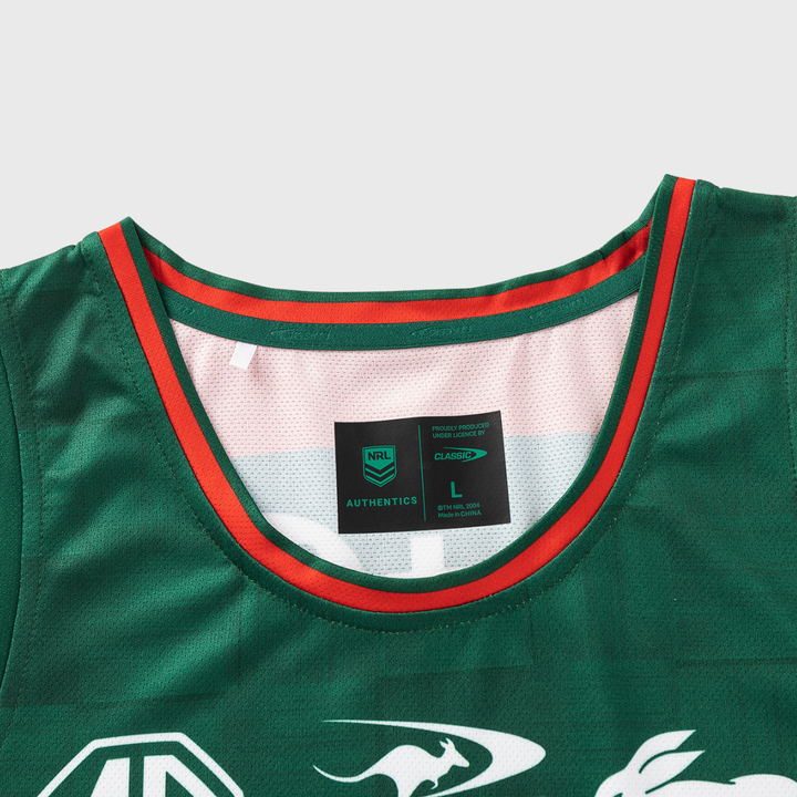 Classic Rabbitohs NRL Training Singlet Green 2026 - Rugbystuff.com