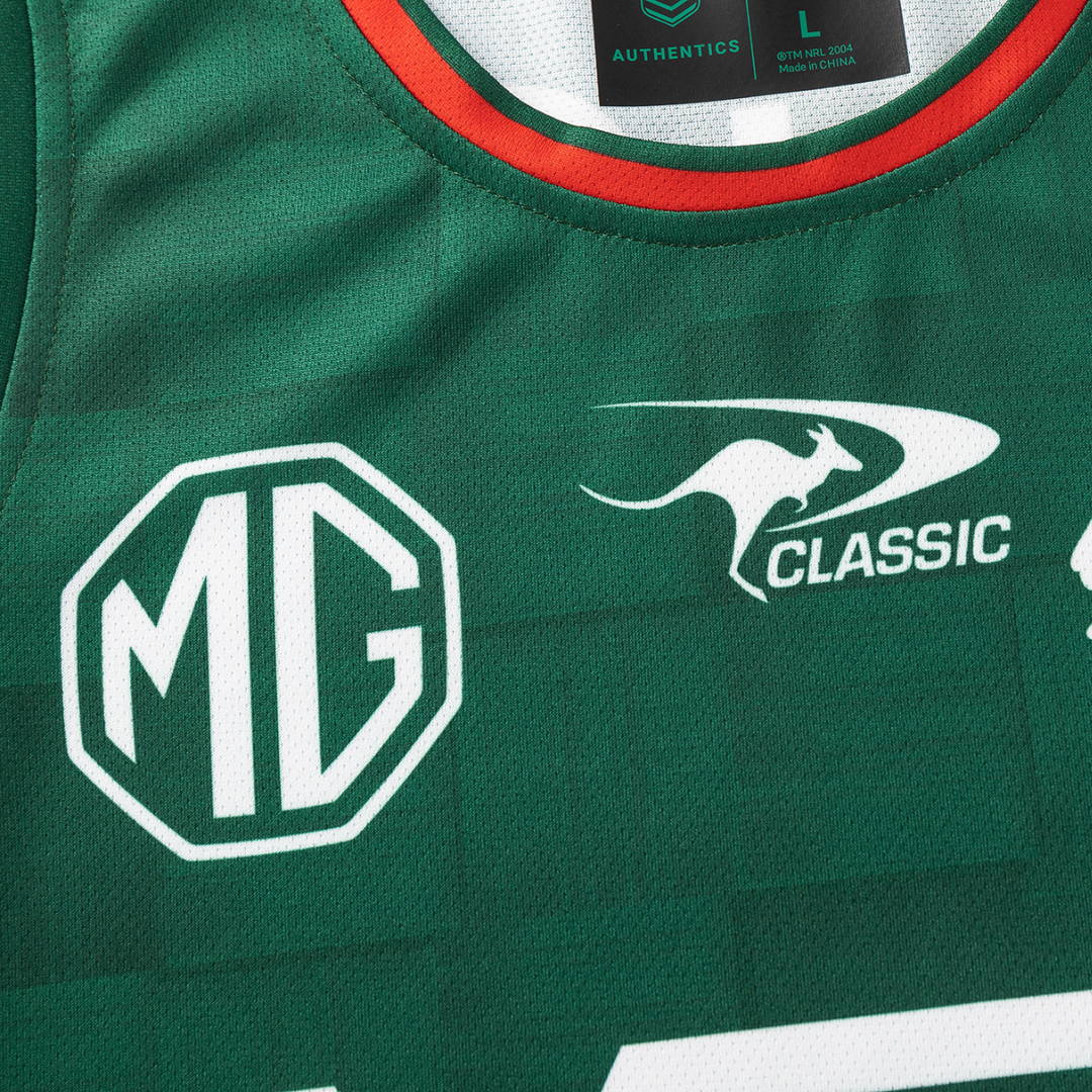 Classic Rabbitohs NRL Training Singlet Green 2026 - Rugbystuff.com