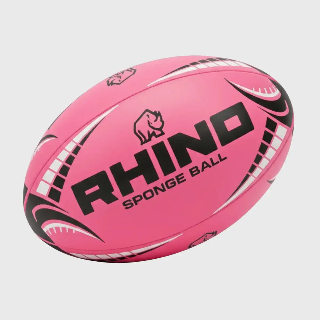 Pinkglbert Rugby Ball Rhino Sponge Rugby Ball | Perfect for new young rugby players ...
