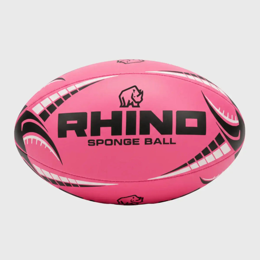 Pinkglbert Rugby Ball Rhino Sponge Rugby Ball | Perfect for new young rugby players ...