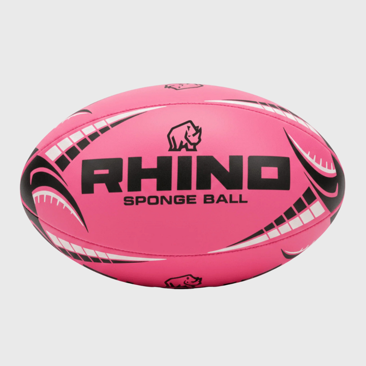 Rhino Sponge Rugby Ball Pink
