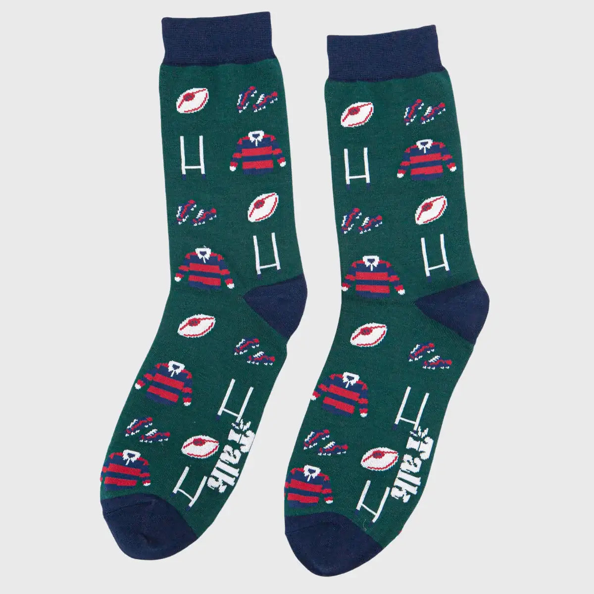 Men's Rugby Kit Bamboo Socks Green