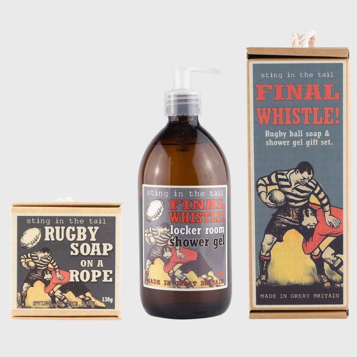 Rugby Ball Soap & Shower Gel Gift Box