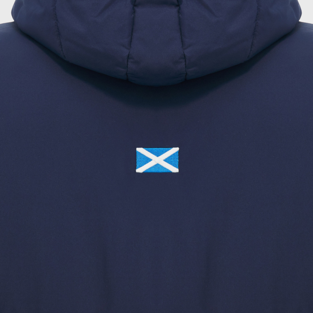 Macron Scotland Rugby 3/4 Length Padded Jacket Navy/White 2026/27