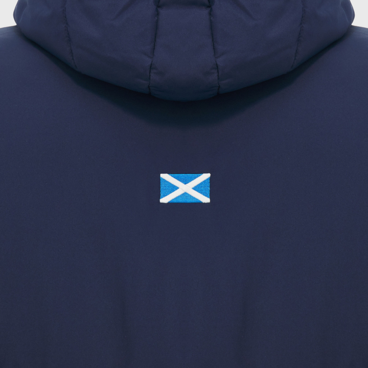 Macron Scotland Rugby 3/4 Length Padded Jacket Navy/White 2026/27