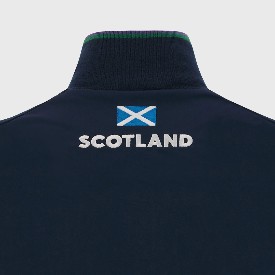 Macron Scotland Rugby Full Zip Anthem Jacket 2023/24 - Rugbystuff.com